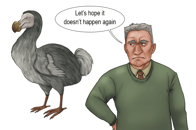 The term extinction is well known, so does not require a mnemonic to remember.